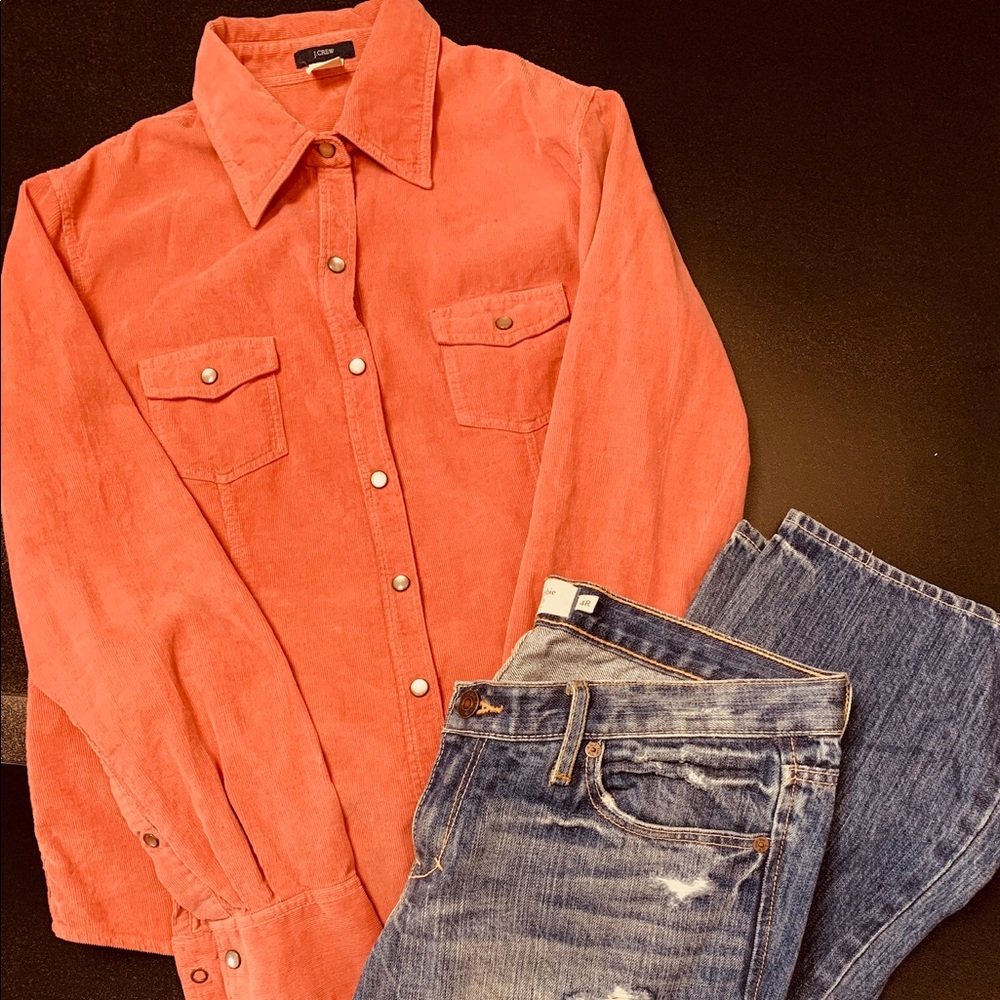 J. Crew Corduroy Collared Shirt